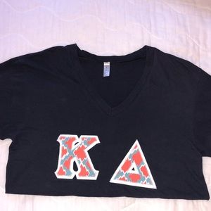 Kappa Delta stitched Letter vneck